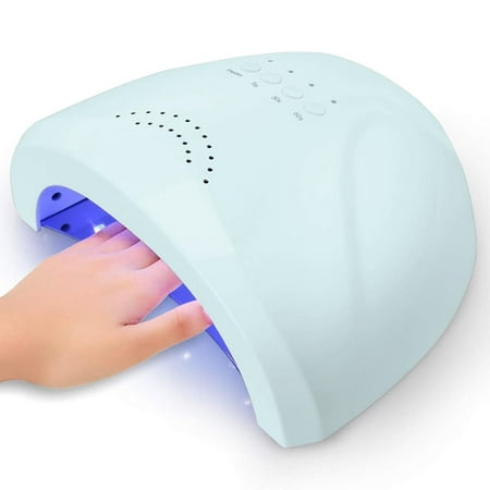 Nail Dryer, UV Light for Gel Nail Polish Professional UV LED Lamp with 3 Timer Settings Art Tools Auto Sensor SUNone Blue