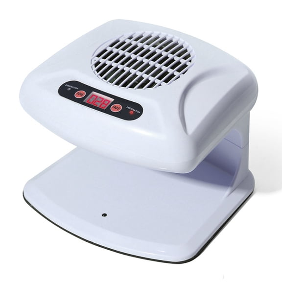 Nail Dryer for Regular Polish,300W Nail Drying Fan with Auto Sensor,Hot & Cold Air Nail Drying Fan for Salon White (US)