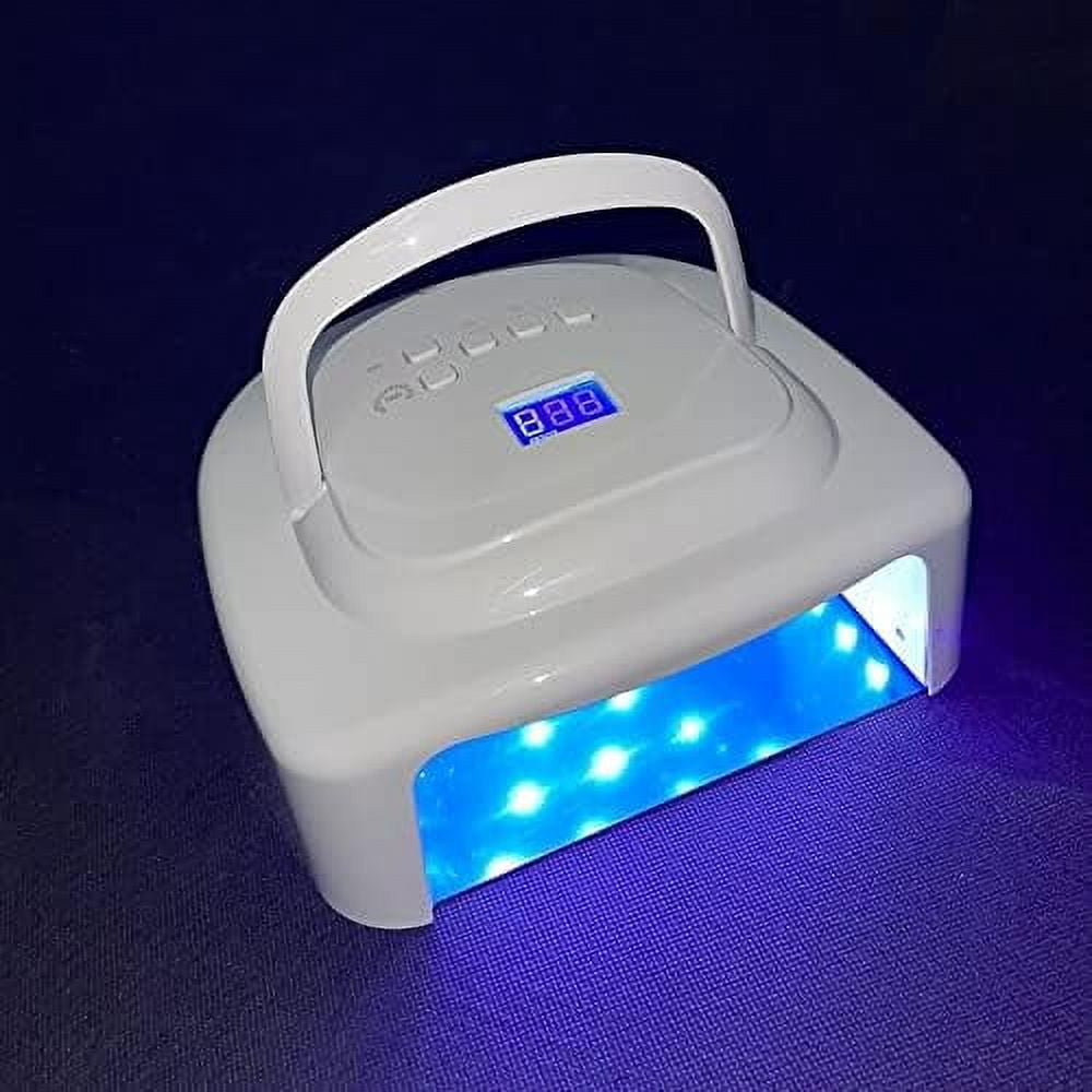 Nail Dryers 15600mAh Rechargeable Nail Lamp UV LED with Battery Cordless Gel Polish Dryer LED Light for Nails Wireless Nail Art Lamp Nail lamp (Color : S18 15600mAh 60W Plugs Type : EU)