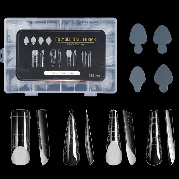 Nail Duals Forms for Nail Extension French Nail Forms Stickers UV Gel Nail Mold