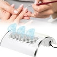 thumbnail image 1 of Nail Dust Collector for Acrylic Nails Vacuum Machine, 80W Adjustable Electric Nails Filter for Manicure, Nail Fan Dust Collector with 2 Powerful Nail Fan, 2 Dust Bags Included - White ALT2, 1 of 3