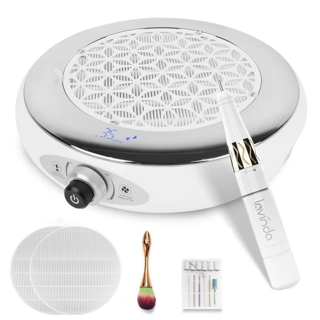 Nail Dust Collector, Lavinda Nail Drill Professional 35000RPM Dust