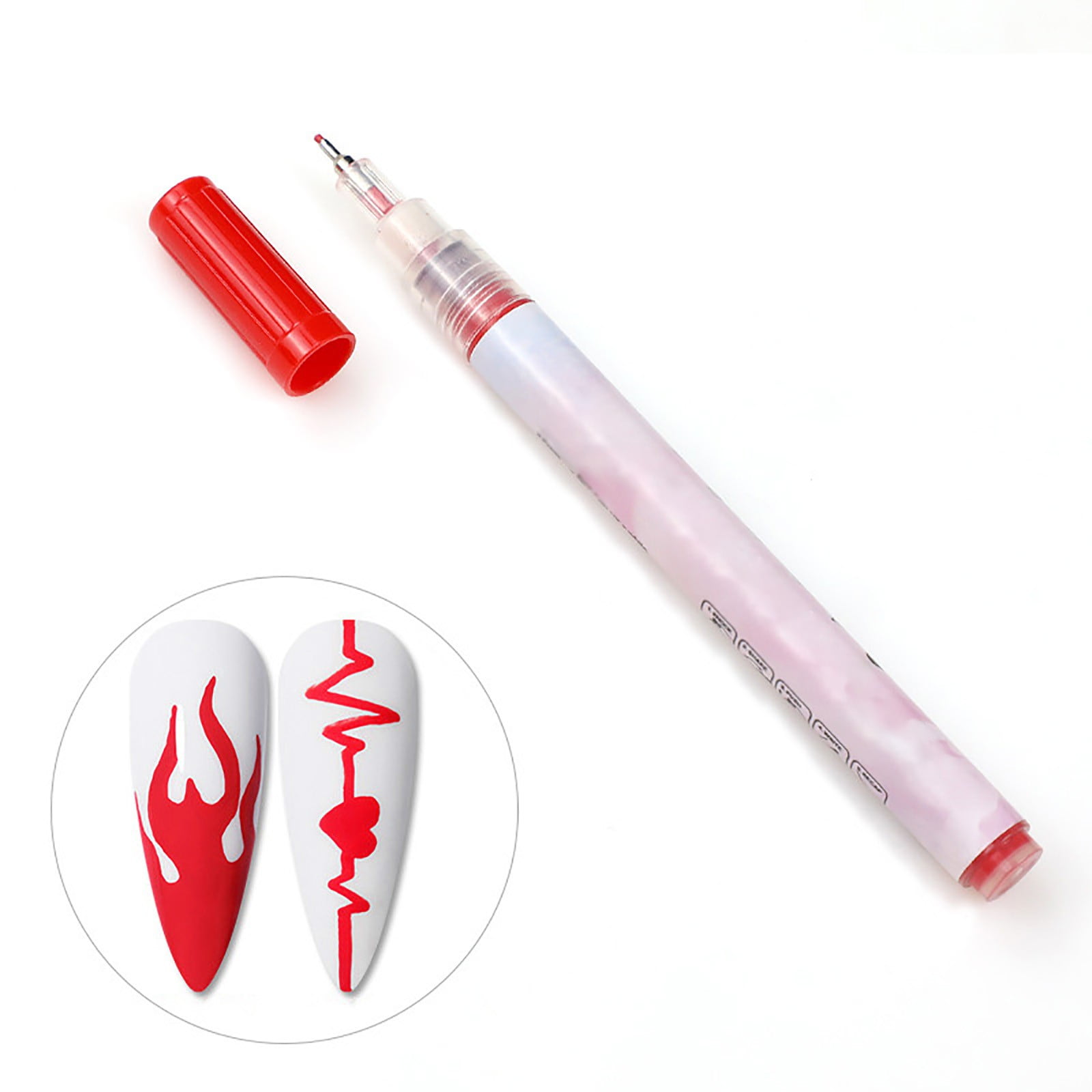 Nail Enhancement Tools 3D Paint Pen Nail Tracing Point Flower Pen Nail