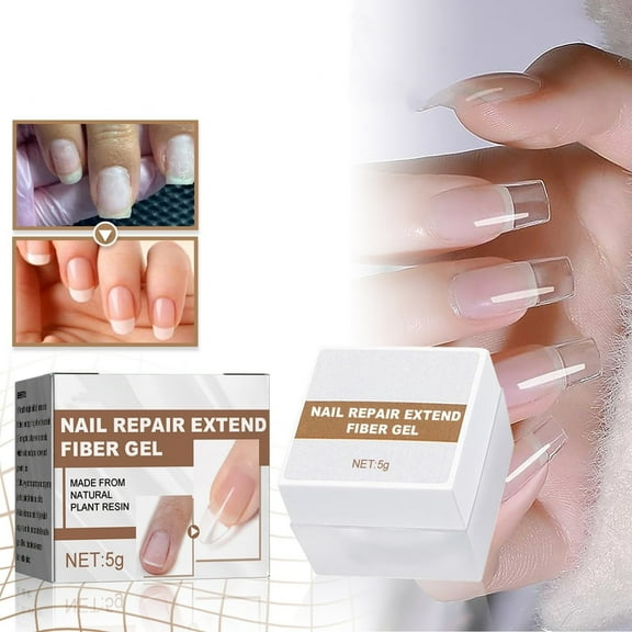 Nail Extension Fiber 5g | Strong Nail Crack Filler | Quick Self-Healing Formula | Durable Natural Finish | Easy Application for Healthy, Long-Lasting Nails