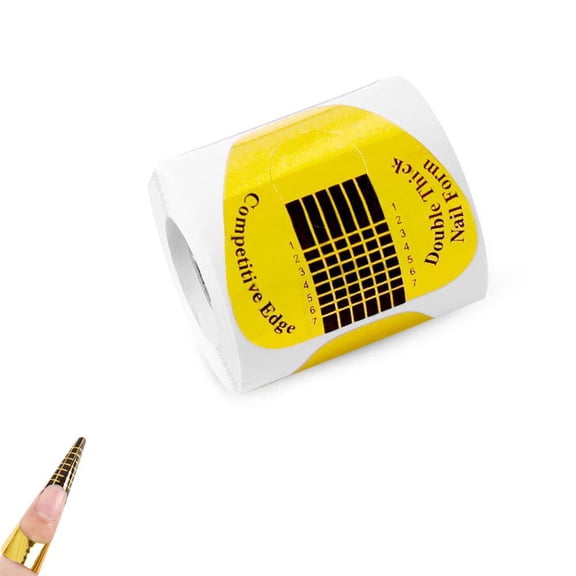 Nail Extension Forms for Gel Nails, Numbered Guide Sticker, Professional Manicure Tool