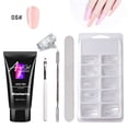 thumbnail image 1 of Nail Extension Gel Set with Color Gel Top Base Coat, 6pcs Kit Total 30ml, UV Nail Polish System, DIY Nail Lengthening Tool, Smooth Finish, Home Salon Manicure Set, Women Easter, Makeup Organizers, 1 of 3