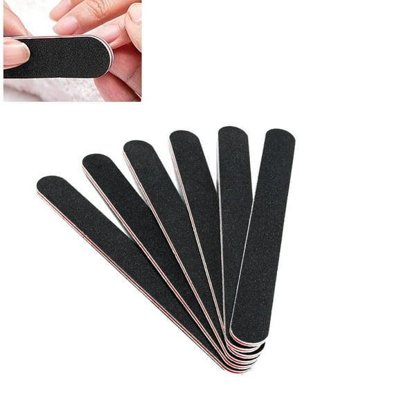 Nail File 6ct 100/180 Grit Emery Board Filer for Acrylic/Natural Fingernail by GIXUSIL