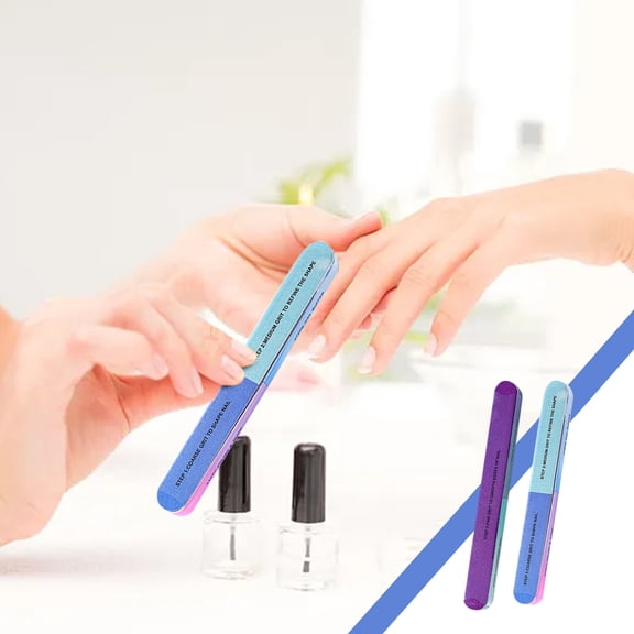 2-Piece Nail File Block Buffer Kit for Fingernail Toenail Shining Manicure Pedicure Tools