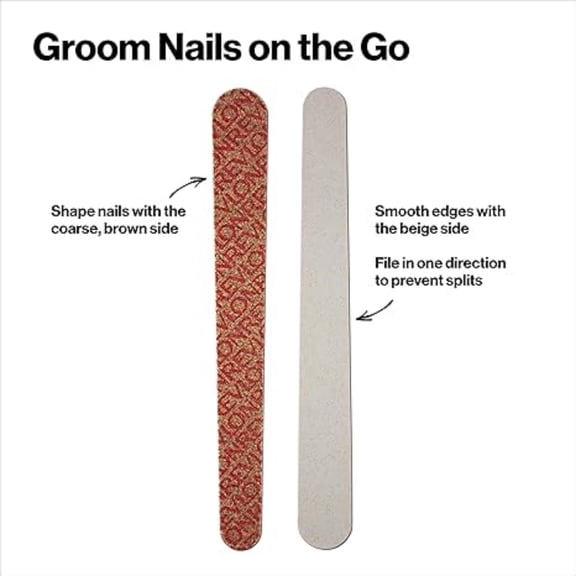 Nail File, Dual Sided Emery Boards, Manicure Essentials, Smooths & Shapes Nails, Easy to Use