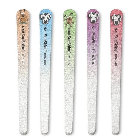 Nail File, Fingernail Files for Manicure Tools 100/180 grit nail files emery boards Nail Care Kit