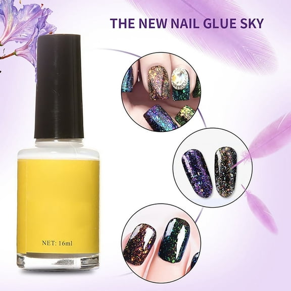 Nail Foil Glue - 15Ml Glue for Foil Sticker Nail Transfer Tips Adhesive Starry Pattern, Nail Art, Nail Patch, Easter, St. Patrick'S Day, Valentine'S Day, Wedding, Season,