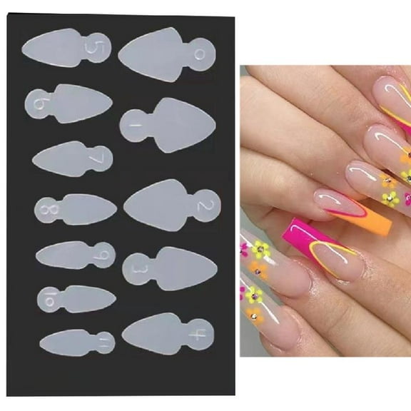 Nail Form Mould French Line Stickers for Nail Extension Reusable Manicure Tools