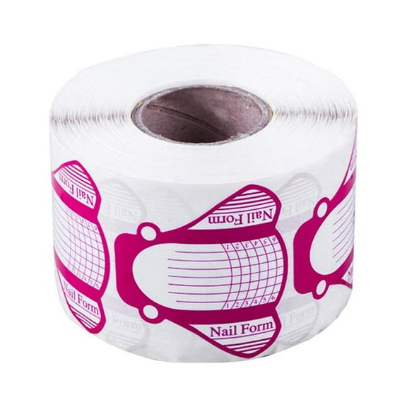 Nail Form Nail Art Guide Stickers for Acrylic UV Gel Nail Tips French Manicure Extension DIY Tool(1 Roll/500pcs)