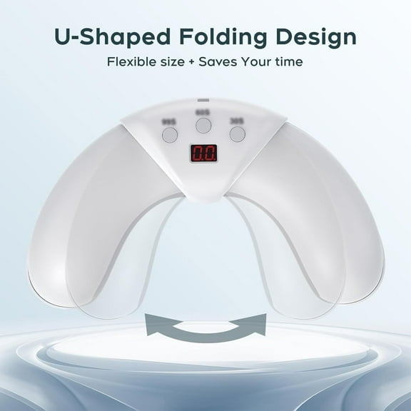 Nail-Fungus Cleaning Light Device for Multiple Toenails & Fingernails,Foldable Nail-Fungus Light Treatment Device for Discolored & Thickened Toenails,Safe & Effective,Easy to Use at Home(2pcs)