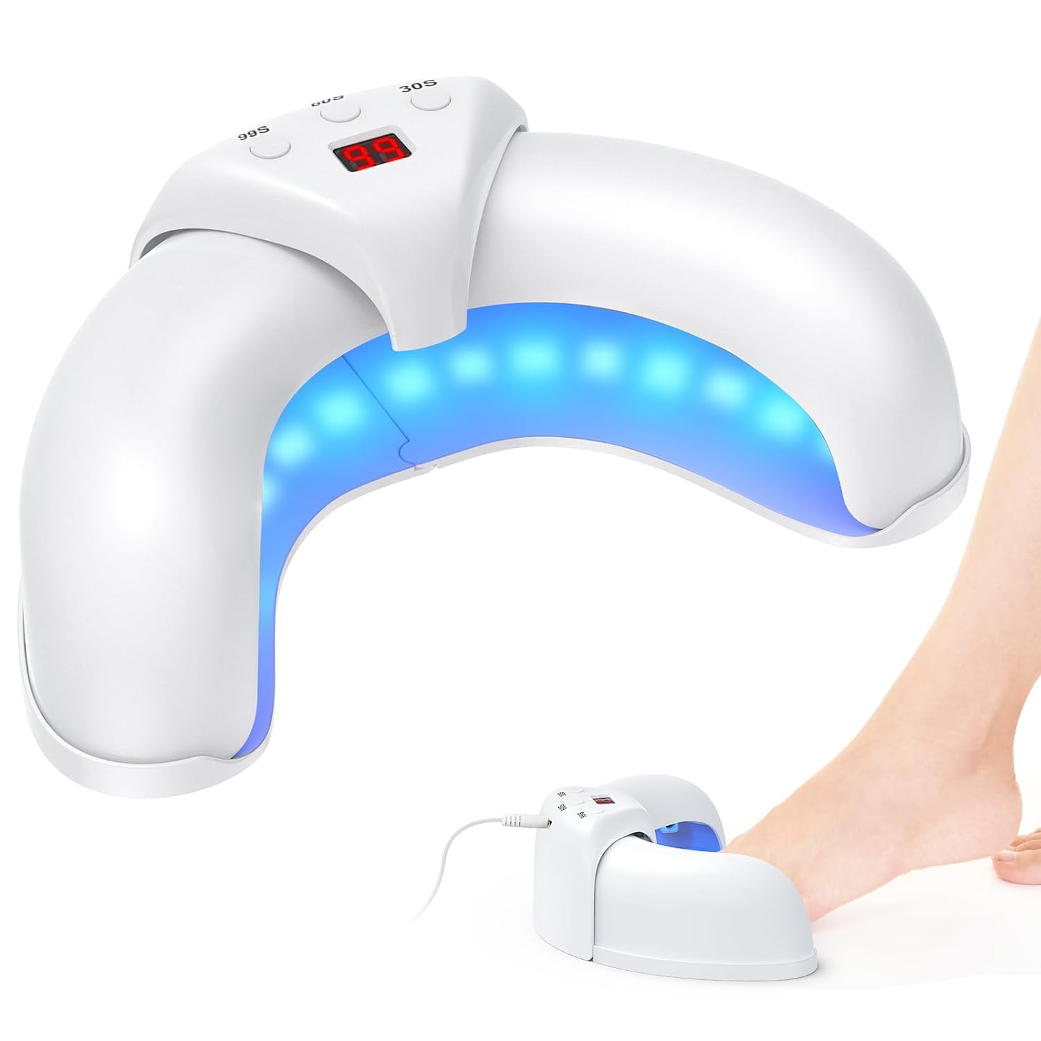 Nail Fungus Laser Device for Multiple Fingers,905nm Infrared Light + 470nm Blue Light