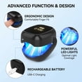 thumbnail image 1 of Nail Fungus Laser Treatment LED Light Device - At-Home Toenails & Fingernails Care, Rechargeable Light Treatment for Thick, Discolored Nails (Black), 1 of 5