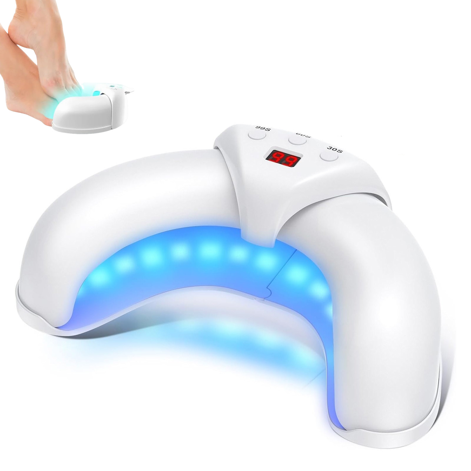 Nail Fungus Light for Multiple Fingernails & Toenails, Home Use Nail ...