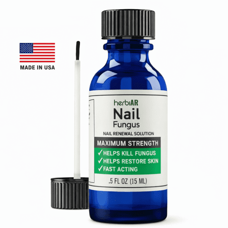 Nail Fungus Treatment Toenail and Finger Anti-Fungal for Discolored or Damaged Nails 15ml - Herbiar
