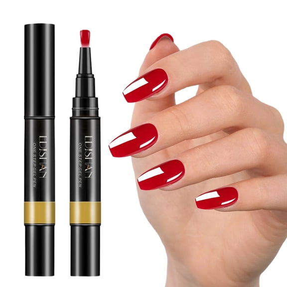 Nail Gel Pen 38 Colors Option – Step Nail Arts Pencil, Gel Oil No Topcoat Required, High Saturation Long-Lasting Shine, DIY Manicure, Christmas Thanksgiving Holiday Gift, Female Girls, 5ml, 1PC