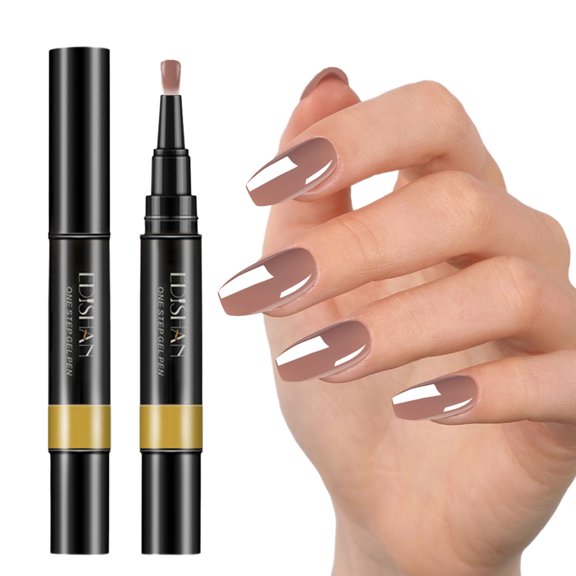 Nail Gel Pen Collection - Step Nail Art Pencil, No Base Top Coat Required, Bright Colors High Saturation, Quick Drying Long Lasting, DIY Salon Manicure, Valentine’s Day Easter Makeup Organizers