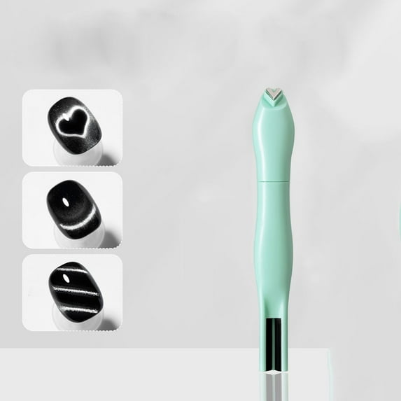 Nail Gel Polish, Magnetic Nail Gel, 3-in-1 Super Suction Cats Eye Gel with Heart Magnet Cylinder, Long-Lasting Chip-Resistant Finish, Easy Application for Salon Quality Nail Art Designs