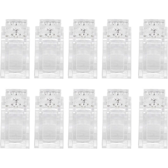 Nail Gel Tool, 10pcs / Set Convenient Quick Building Mold Clips Nail Gel Accessories Painless Transparent Nail Tips Clip for Nail Design