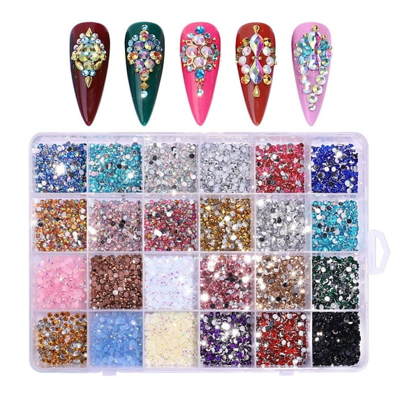 Nail Gems Crystal Rhinestones Flatback Clear Strass Stones Nail Art Decorations