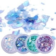 thumbnail image 1 of Nail Giltter Sequines Fluorescent Glass Paper Dust Powder Nail Art DIY Decor, 1 of 7