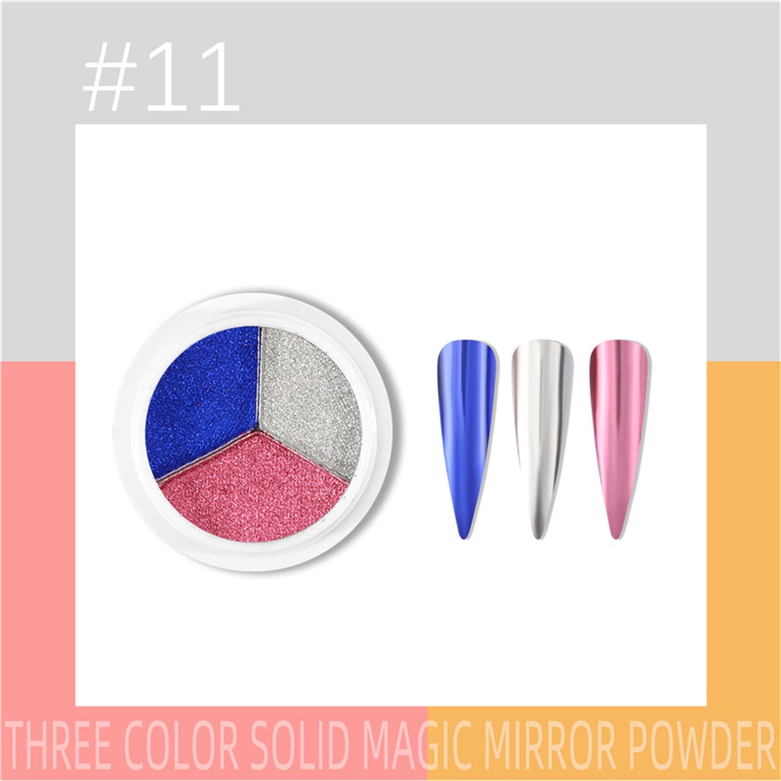 Nail Glass Solid Super Bright Titanium Powder Nail Powder 12 Color