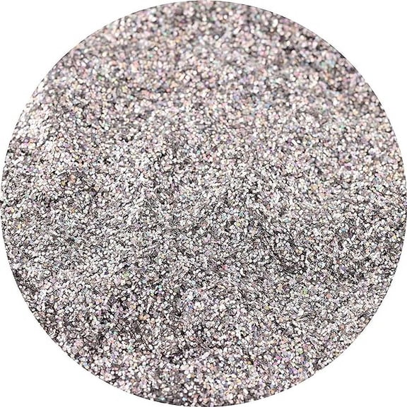 Nail Glitter - Platinum Hollographic Fine Glitter in Jar - 4 Oz Glitter for Crafts - Glitter for Slime - Face Glitter - Candle Glitter - Body Glitter