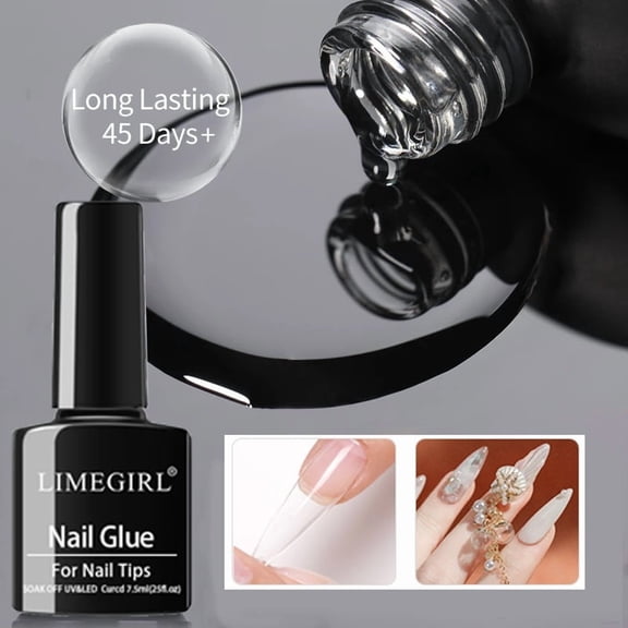 Nail Glue Glass Bottle Fake Nail Patch Ornament Nail Glue