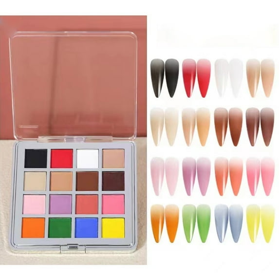 Nail Gradient Powder Solid Magic Mirror Powder Dipping Nail Powder DIY Manicure Decoration