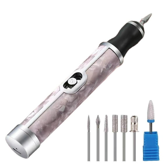 Nail Grinder for Human, Toenail Sander for Thick Nails, Cordless 4 Speeds Professional Nail Removing Acrylic Nail Tools for Edge Shaping Polishing Grinding Nursing Peeling