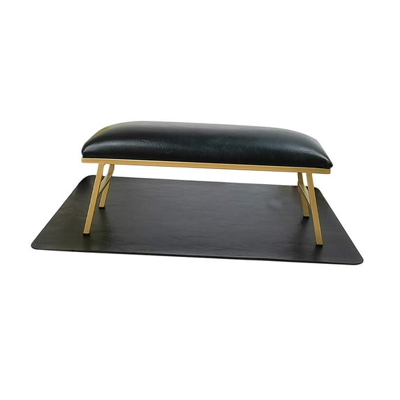 Nail Hand Pillow and Mat Set Nail Hand Rest Cushion for Manicurist Home Hand Black