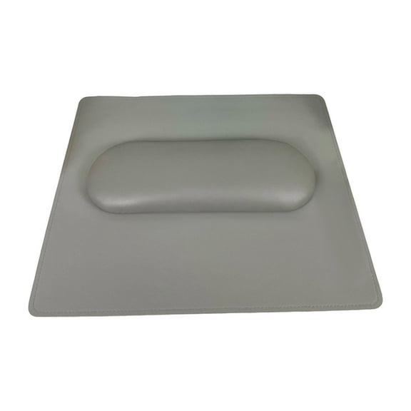 Nail Hand Rest Holder Comfortable Desk Manicure Tool for Home Manicurist Arm Gray with Pad