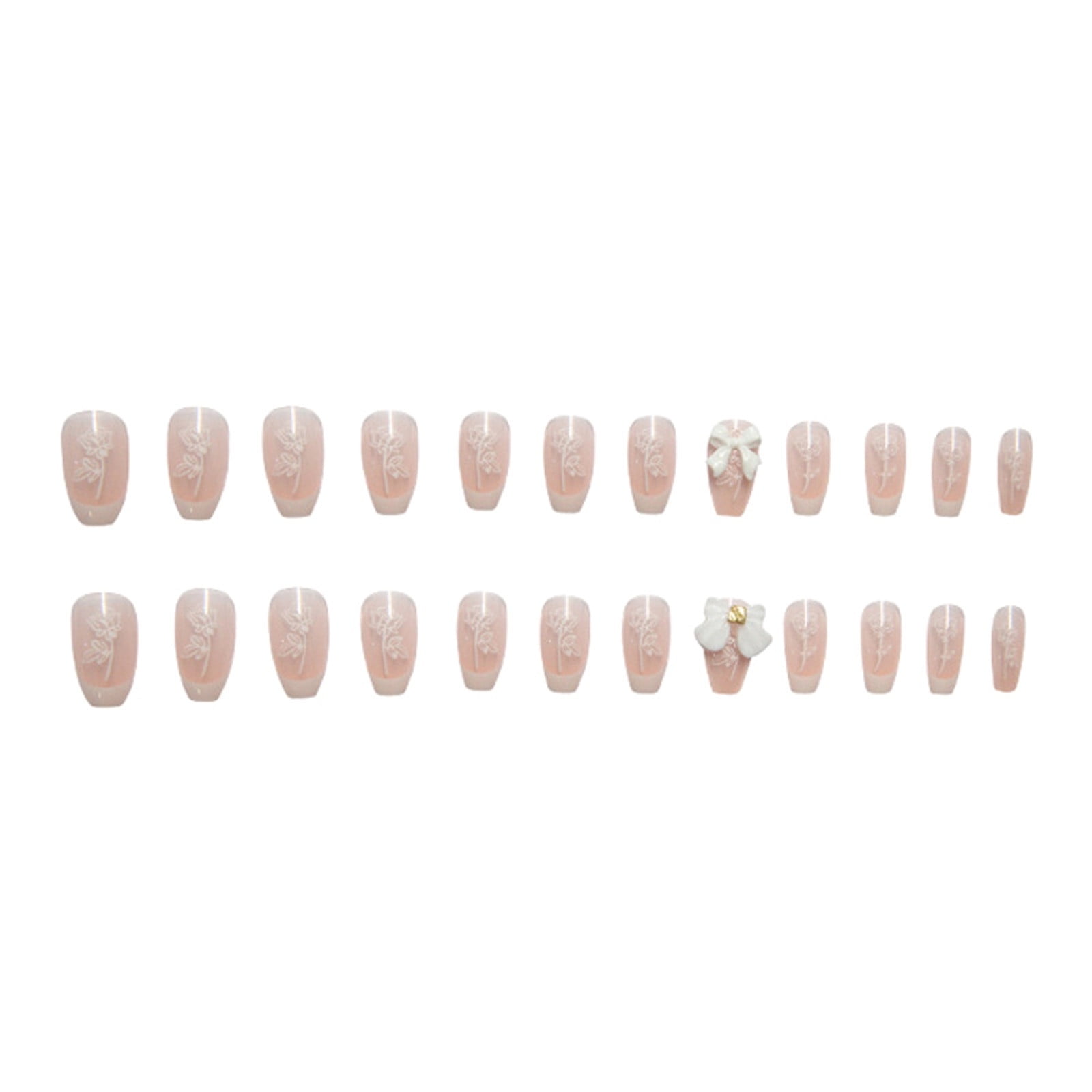 Nail Holder on Nails for Girls Age 9 Acrylic Nails Tips Clear Coffin