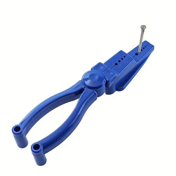 Nail Holder for Hammering, Nail Holder Pliers for Hammer, Plastic Slip Joint Pliers Keep Fingers Safe, Basic Repair and Woodworking Tools