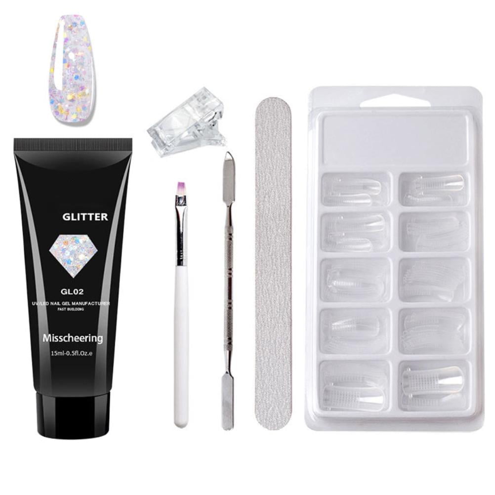 Nail Kit For Kids Girls,15ml Sticky Fake Nails, Nail Art Studio Makeup