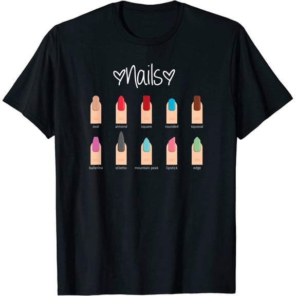 Nail Lady Boss Store Tech Manicure Cosmetics Salon Stylist T-Shirt