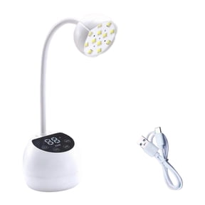 Nail Lamp For Gel Nails Rechargeable Gooseneck Design Led Lamp With Flexible Gooseneck, Auto Sensor Ands Even Gel Nail Curing Home Salon Use