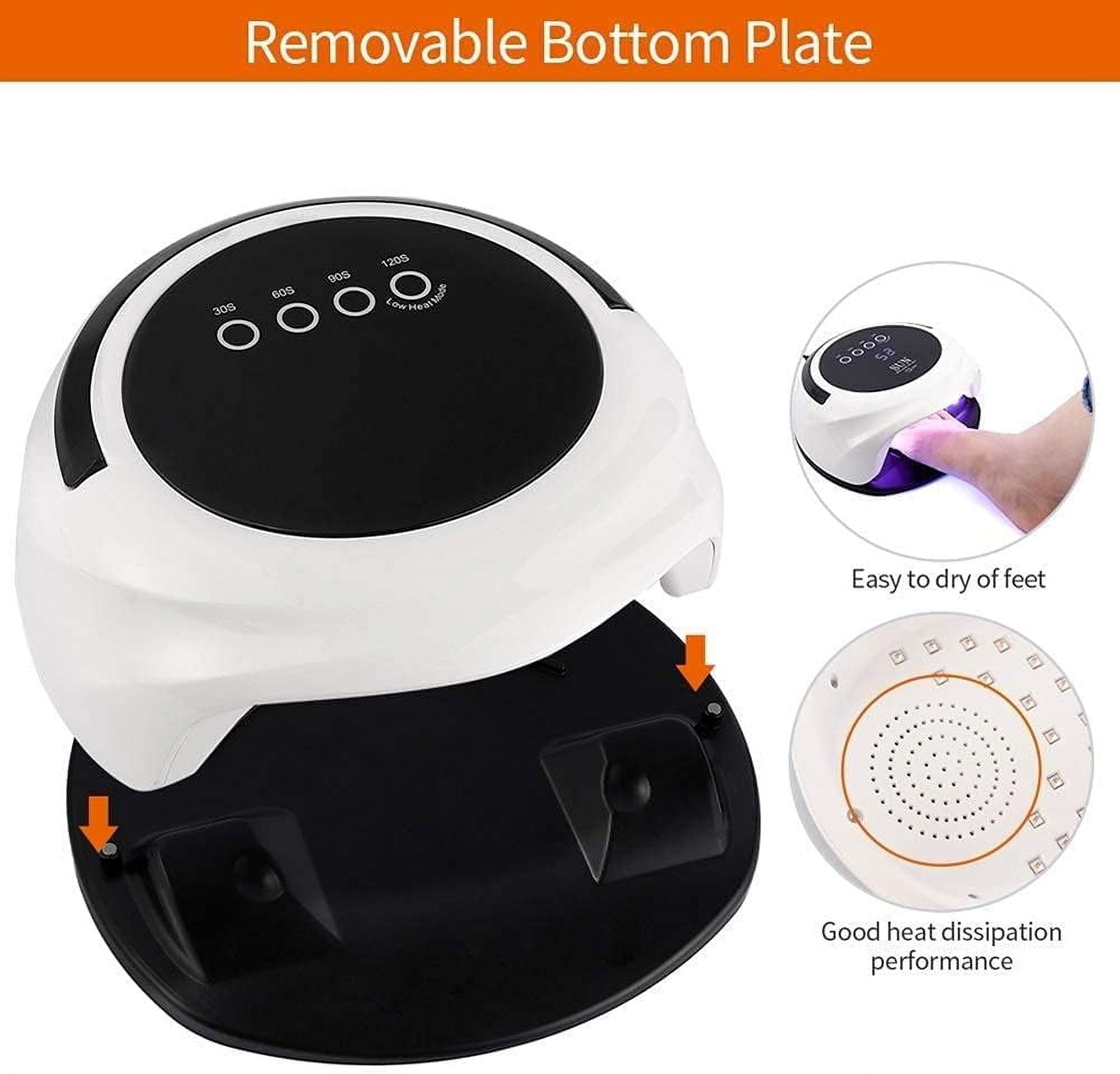 Nail Lamp,UV LED Nail Lamp, 98 W Nail Dryer for Gel Polish, Quick Dry Gel Nail Light with Timers, Automatic Sensor