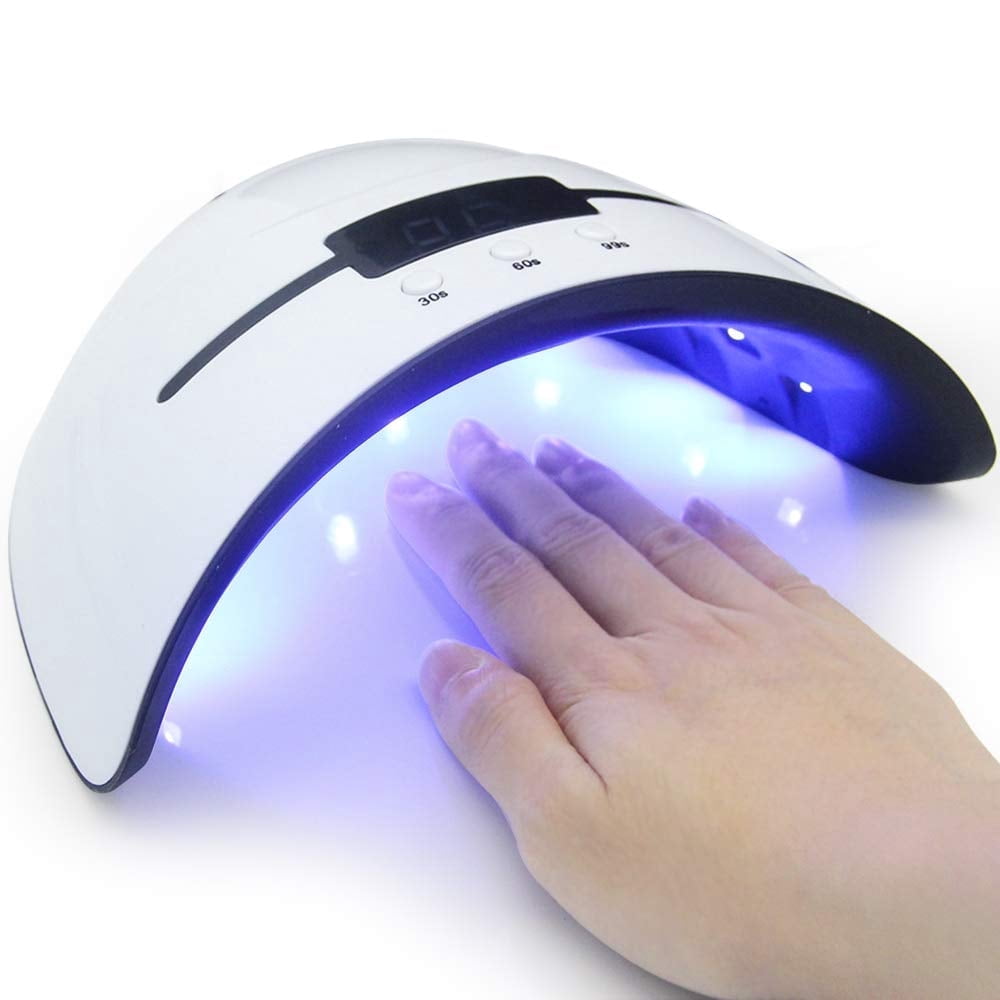 Nail Lamp, UV Lamp for Gel Nails with 3 Timers/Auto Sensor/LCD