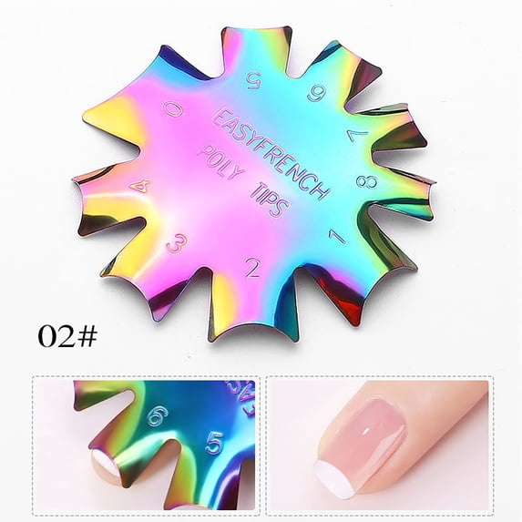 Nail Mold Plate #02 - V‑Shaped Triangle Nail Cutter for French Manicure, Nail Tools Easter Mother'S Day Nail