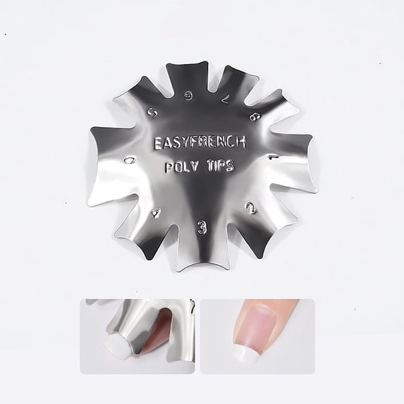 Nail Mold Plate B - V‑Shaped Triangle Nail Cutter for French Manicure, Nail Tools Easter Mother'S Day Nail