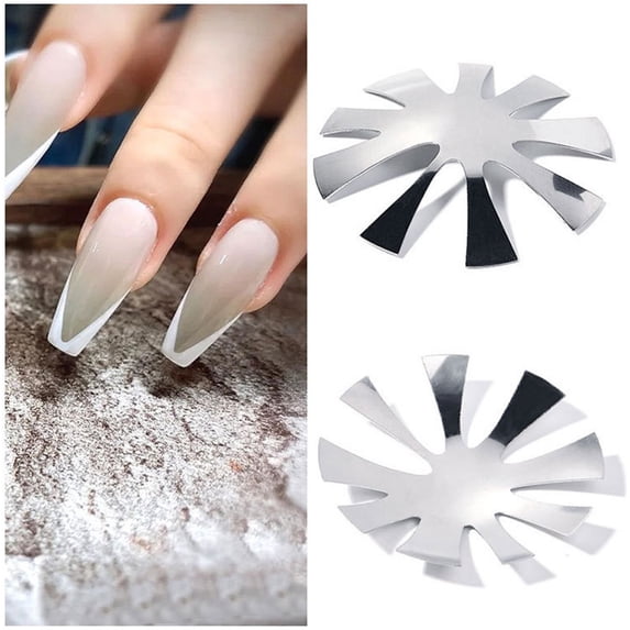 Nail Mold Plate D - V‑Shaped Triangle Nail Cutter for French Manicure, Nail Tools Easter Mother'S Day Nail