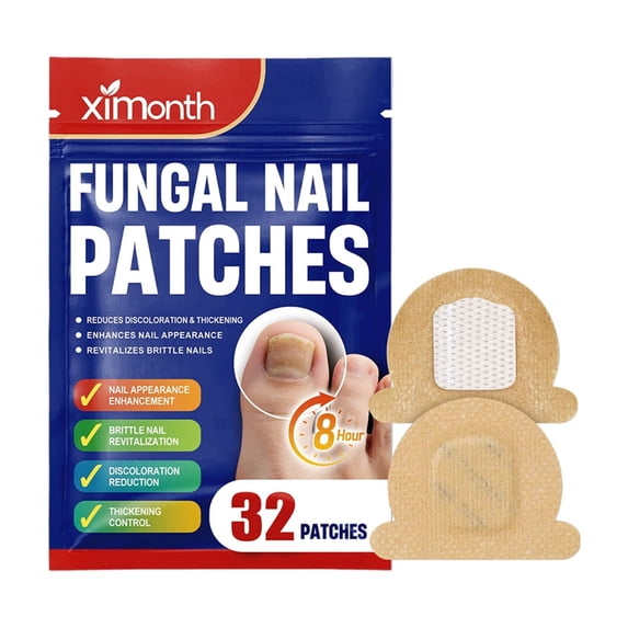 Nail Nourishing Care Patches for Healthy Nails, Glycerin & Hydroxyethyl Cellulose, Fragile Nail Repair, Rejuvenating Toenail Treatment, 8-Hour Wear