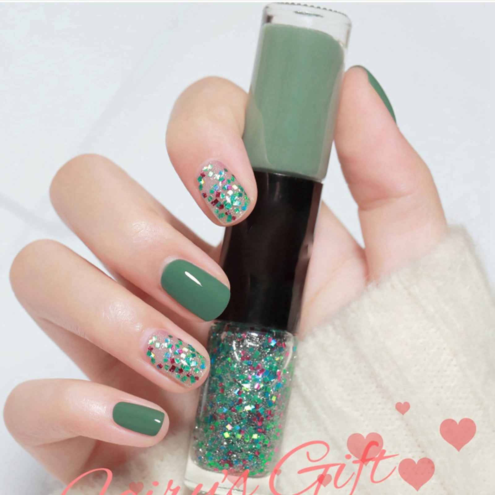 Nail Pads Oily Two Color Nail Polish New Non Baked Quick Drying Durable Non Peelable Nail Polish