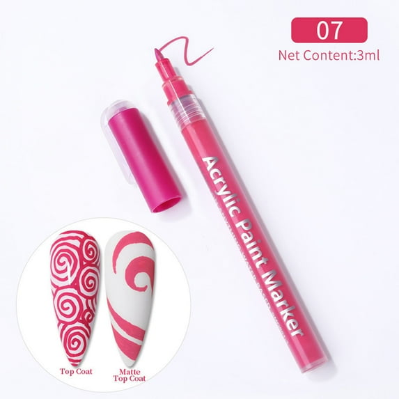 Nail Pen Nail Polish Pen Quick Dry Long Lasting DIY Abstract Lines Painting Pen For Nail Line Drawing Dotting Floral DIY Nail 3ml, Usupdd 2025 Nail Pen Nail Polish Pen