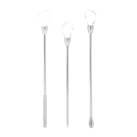 Nail Picker, Anti-deformation Nail Art Spoon 3Pcs  For Mixing Nail Polish Glitter Powder For Picking Up Nail Decorations
