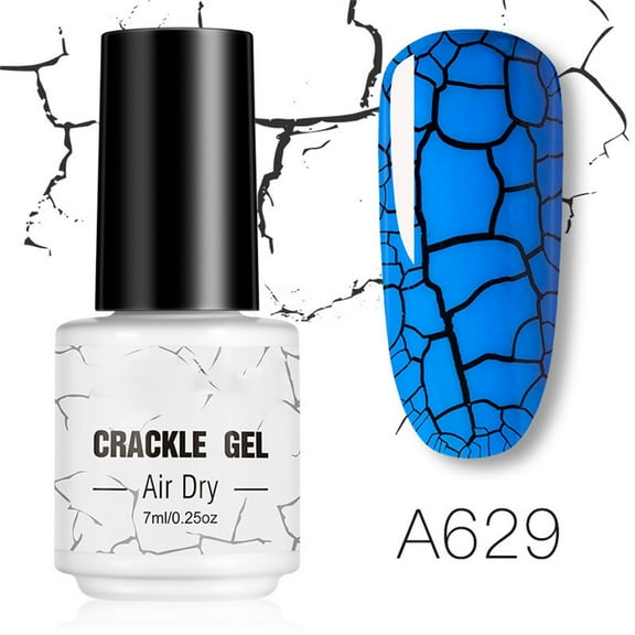 Nail Polish Cracking Glue, Crackle Gel Polish, Nail Art Crackle Effect for Acrylic and Gel Nails, Easy Application Smooth Finish Long Lasting Durable formula